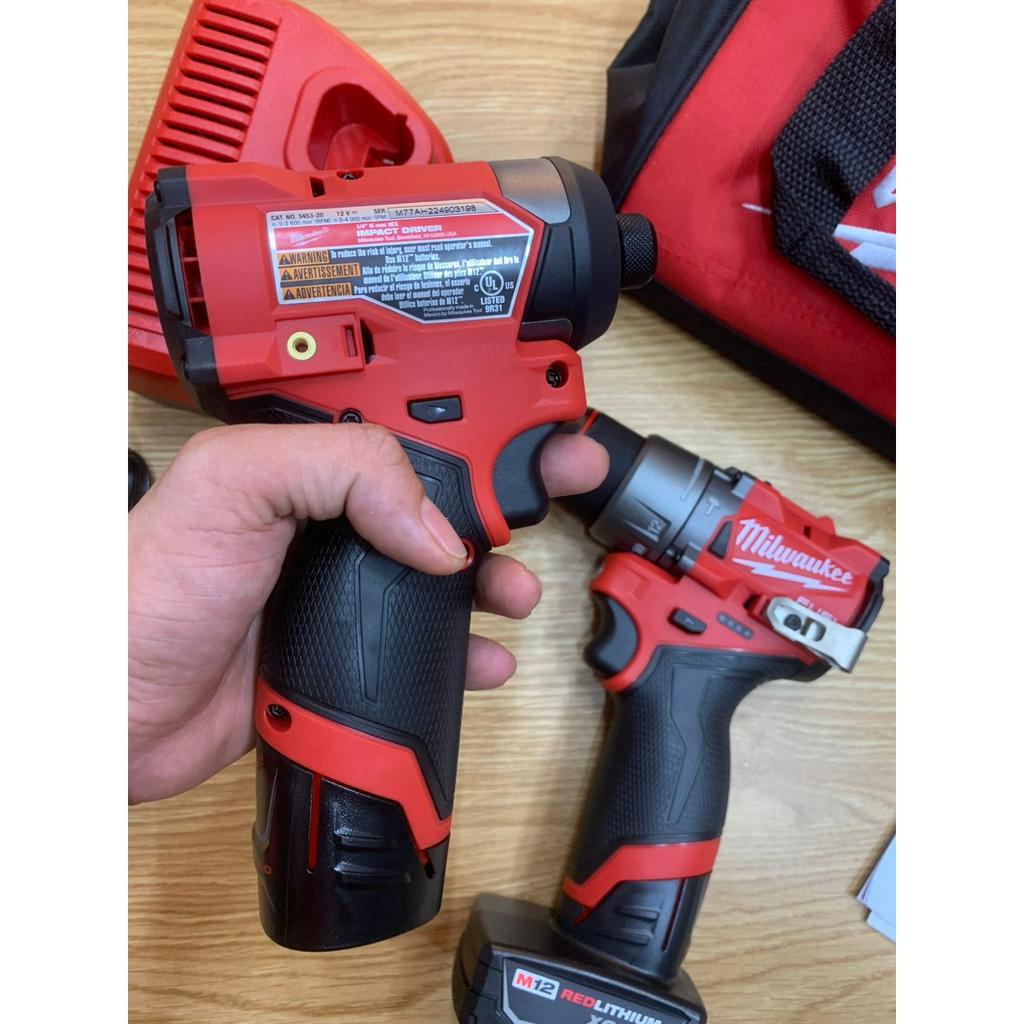 Combo khoan + vít M12 3497-22 Milwaukee