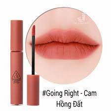 (CAM KẾT CHUẨN AUTH) Son 3CE Kem lì Velvet Lip Tint Màu Going Right Cam hồng đất