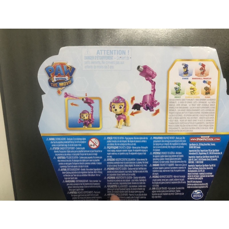 Đồ chơi Paw Patrol: Marshall, Chase, Rubble, Skye có công năng