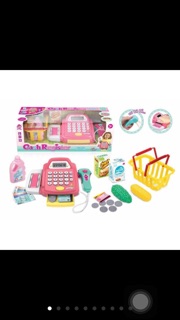 Máy tính tiền siêu thị kèm giỏ hàng