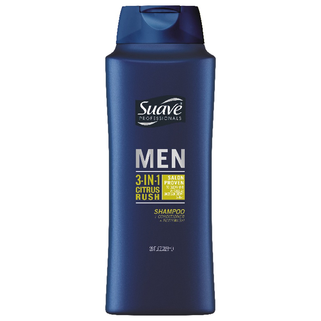 DẦU GỘI TẮM XẢ DÀNH CHO NAM SUAVE MEN 828 ML