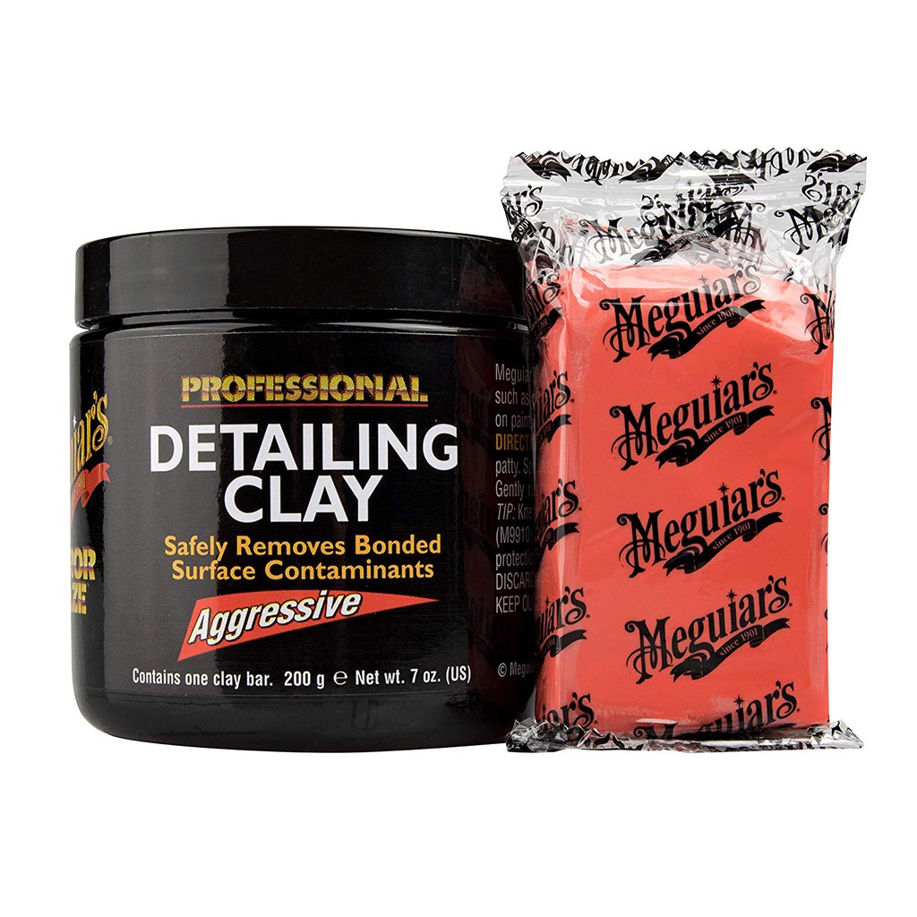 Meguiar's Đất set tẩy bụi sơn chuyên dụng loại tẩy mạnh - Detailing Clay Agreesive - C2100, 200 g