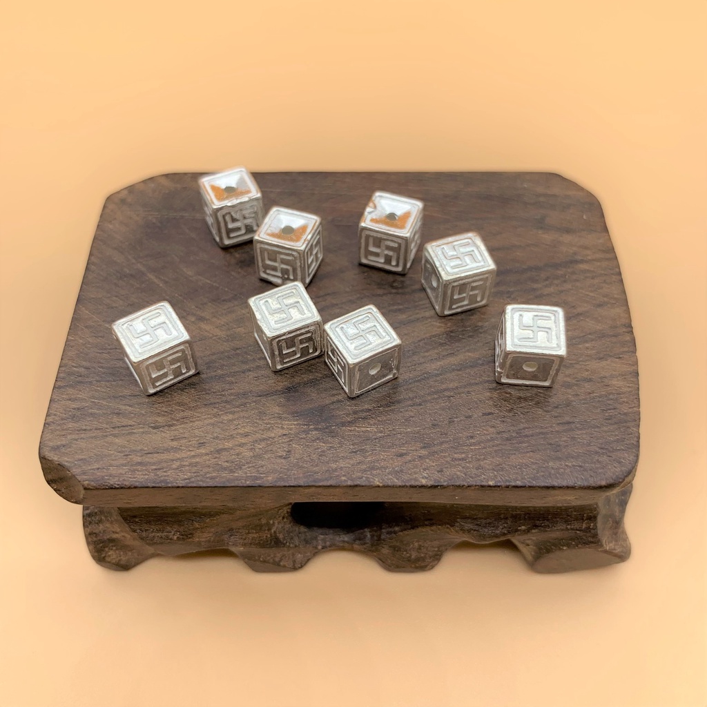 Charm nối chữ vạn vuông - Charm Bạc 925 - Mã CB065