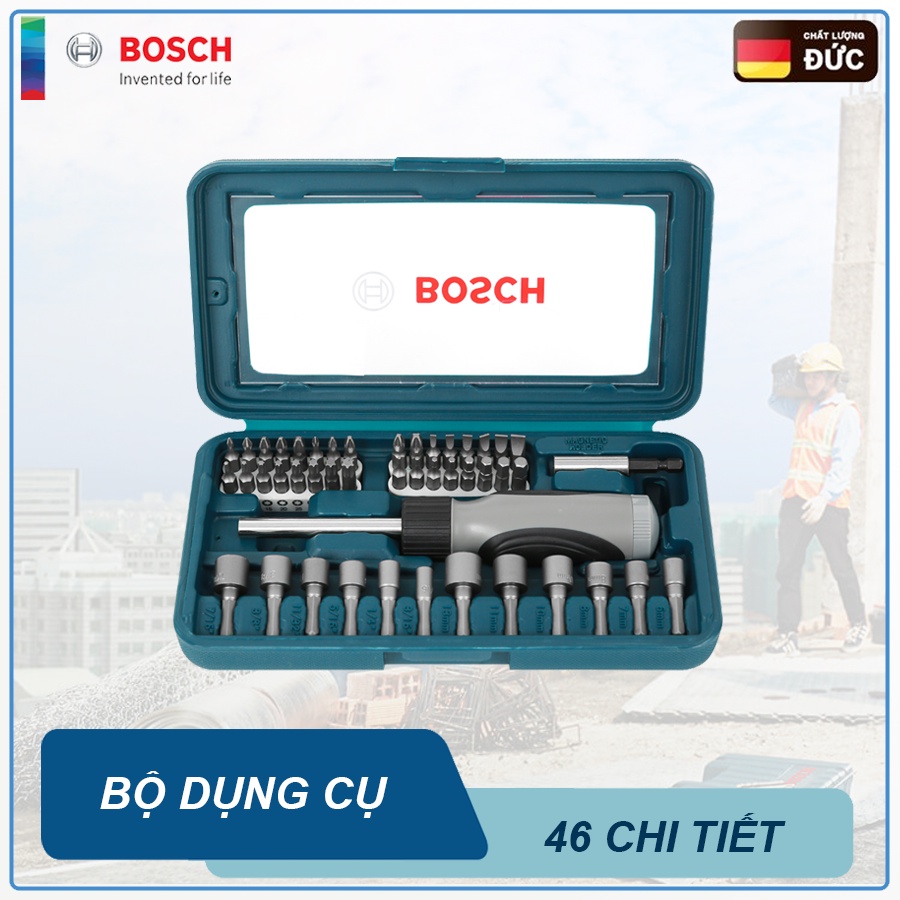 Bộ vặn vít đa năng 46 chi tiết Bosch 2607019504