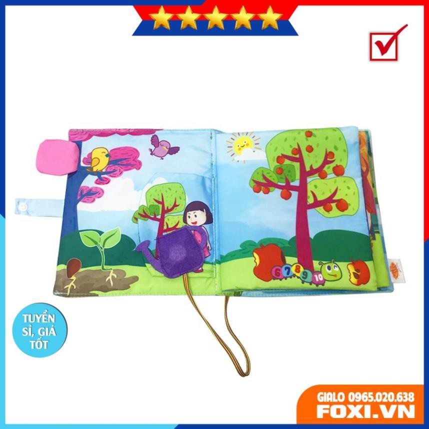 Sách vải ”Thế giới diệu kỳ”Giúp bé nhận biết được vòng quay sinh trưởng của các loài động vật