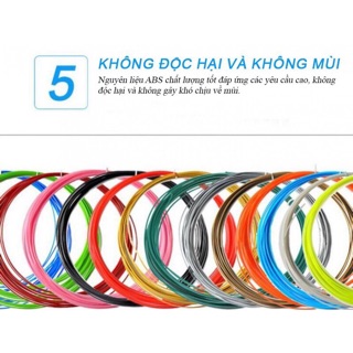 SET 5 MÀU MỰC PLA DÀNH CHO BÚT VẼ 3D