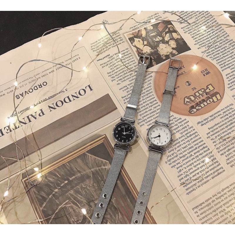 Đồng hồ nữ dây thép cao cấp mặt tròn kiểu dáng đơn giản trẻ trung DHL3 LOUSMORE