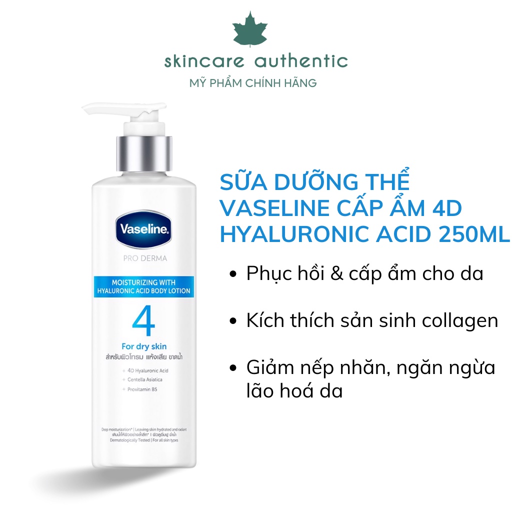 Sữa Dưỡng Thể Vaseline Dưỡng Sáng Da 250ml