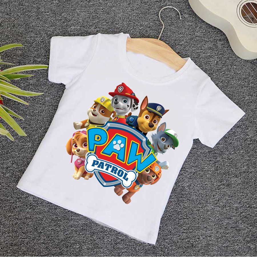 Áo Thun Đội Chó Cứu Hộ Paw Patrol Siêu Hot Cho Bé