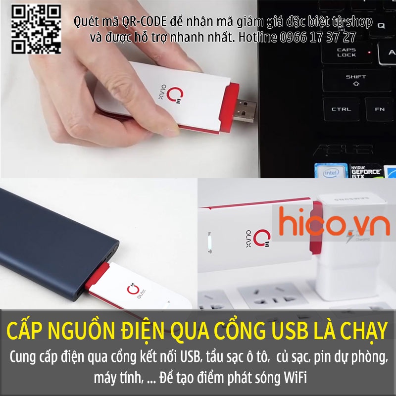 [Mã ELHAMS5 giảm 6% đơn 300K] Huawei E8372, Olax U90 Usb Dcom Phát Wifi Tốc Độ Chuẩn 4G Tốc Độ Cao Dùng Đa Mạng