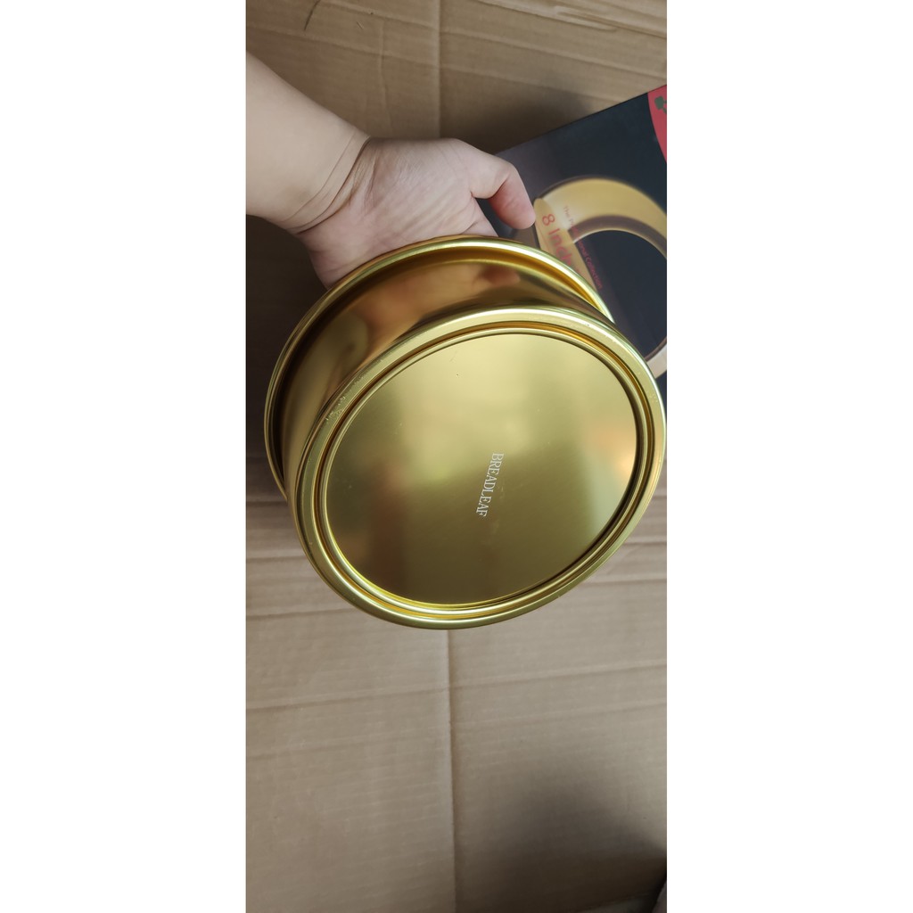Khuôn Nhôm Vàng 8&quot; Đế Rời Breadleaf