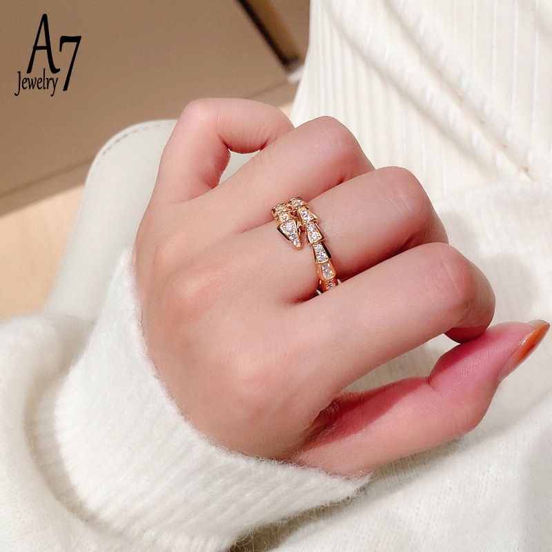 Nhẫn thời trang mạ bạc 925 đính đá kim cương nhân tạo sang trọng