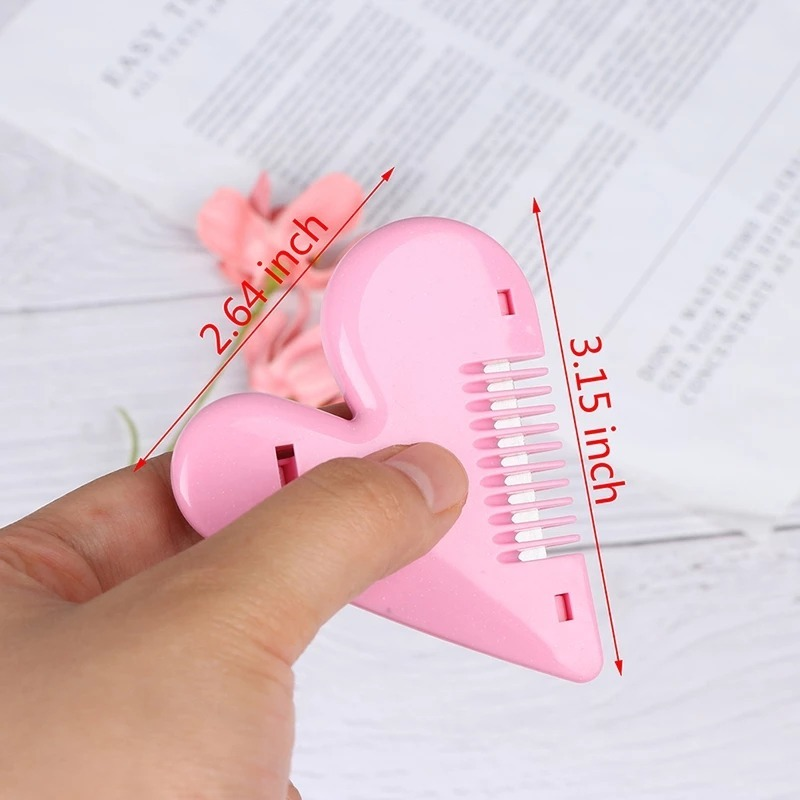 Lược cắt tỉa lông mini hình trái tim nhỏ gọn tiện lợi