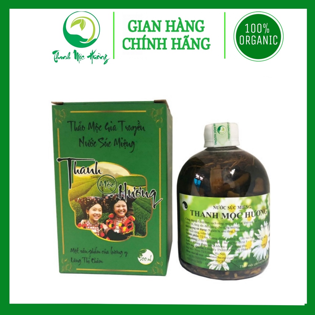 nước súc miệng thanh mộc hương chính hãng