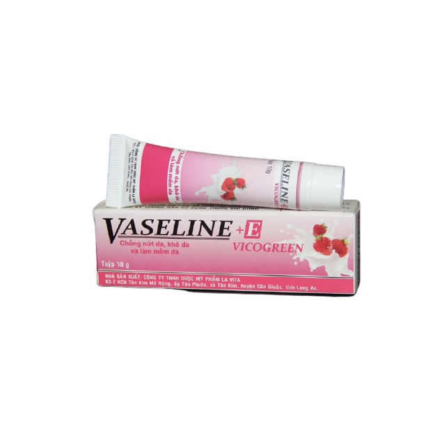 VASELINE+E VICOGREEN - LÀM MỀM MÔI, GIẢM KHÔ NỨT MÔI