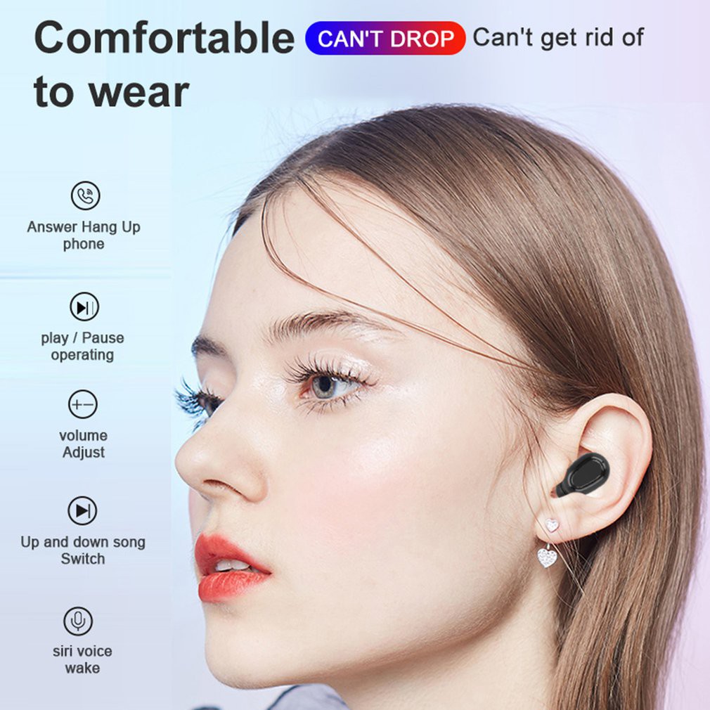 Tai nghe Bluetooth L21 Pro Quốc Tế 5.0 âm thanh vòm 9D cho điện thoại thông minh