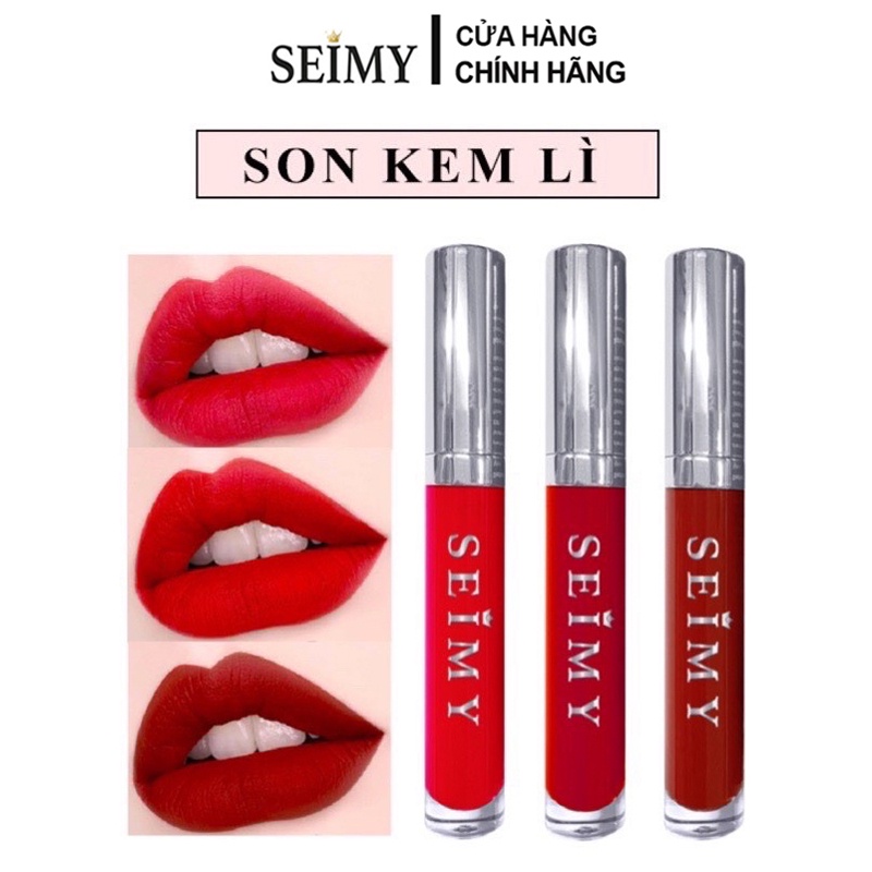 Son Kem Lì Chuẩn Màu💄FREESHIP💄Son Kem_Princess Lipstick Matte Seimy 6.5ml( V1-V5)- Chống Nắng Bảo Vệ Môi SPF 50+