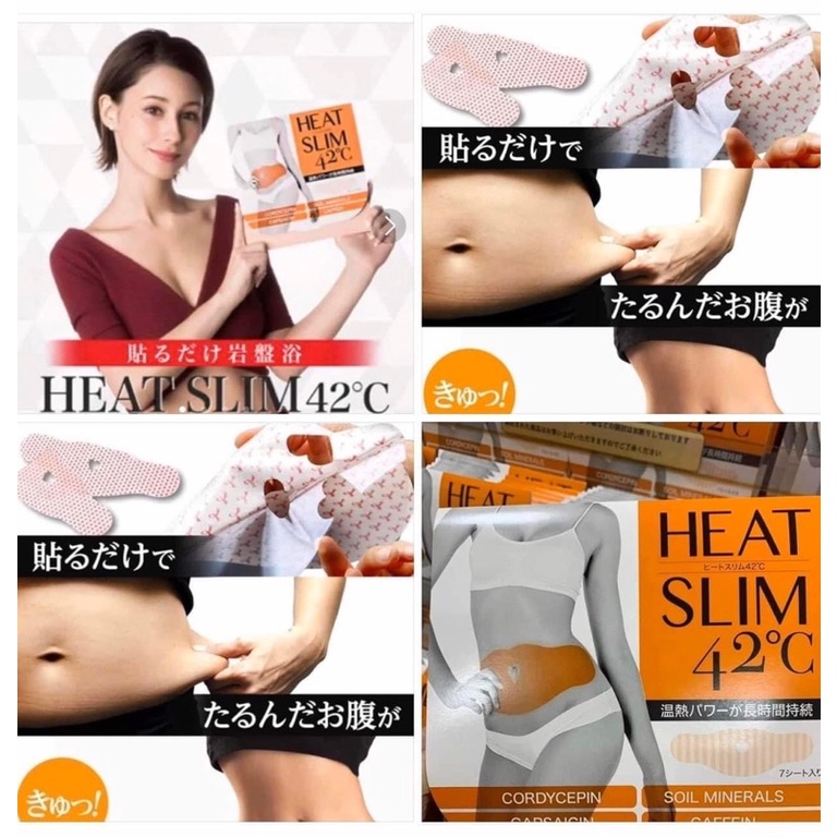 Miếng dán giảm mỡ bụng định hình eo 42 độ C Nhật bản