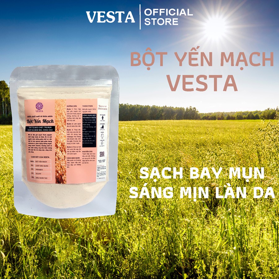 Bột Yến Mạch Nguyên Chất Vesta 100g