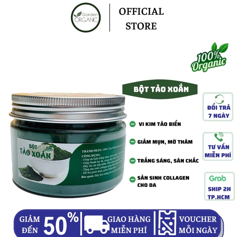 BỘT TẢO XOẮN SPIRULINA NHẬT BẢN - GIẢM MỤN, MỜ THÂM, TRẺ HOÁ DA, TRẮNG DA.