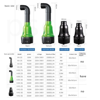 Máy bơm đứng hồ cá atman has 20 25 30 35. bơm tạt, thổi luồng hồ cá koi