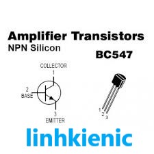 Transistor BC547 TO-92 NPN 0.1A- 45V