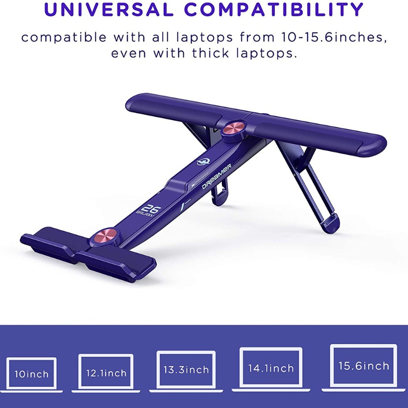 Utake Cooling Pad Riser Laptop Stand Support Base Folding Adjustable Holder Stand For Macbook Pro iPad One-Piece