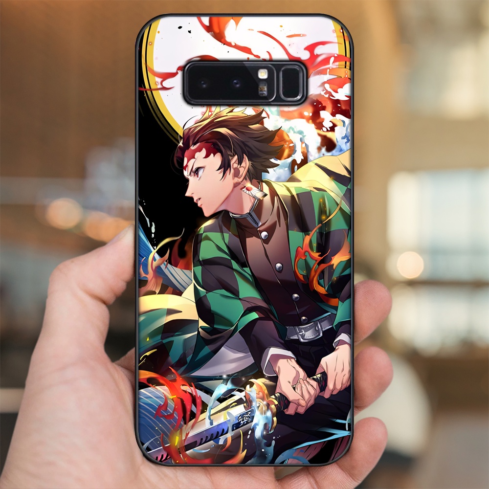 Ốp lưng Samsung Note 8 viền đen in hình Tanjiro Kimetsu No Yaiba
