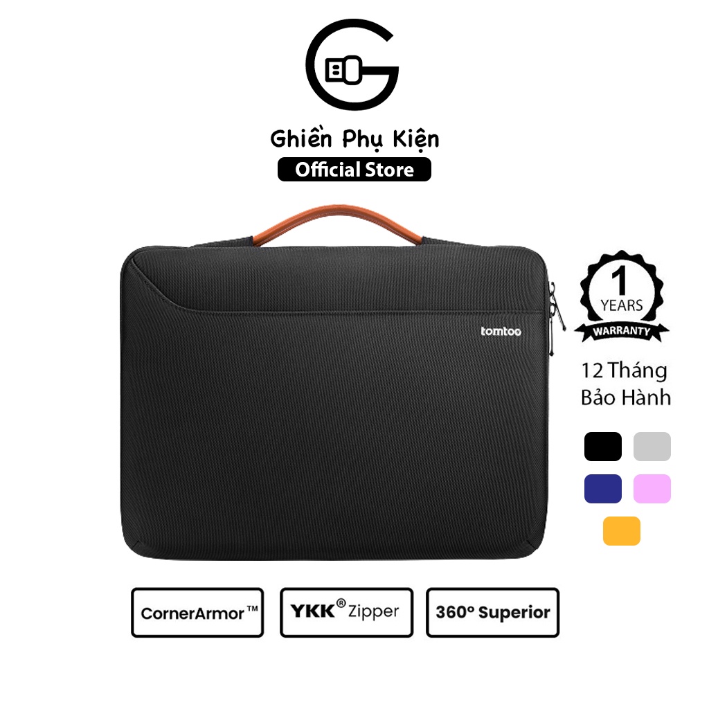 Túi Xách Chống Sốc Tomtoc USA Spill-Resistant Dành Cho Macbook M1/M2 13/14/15/16inch