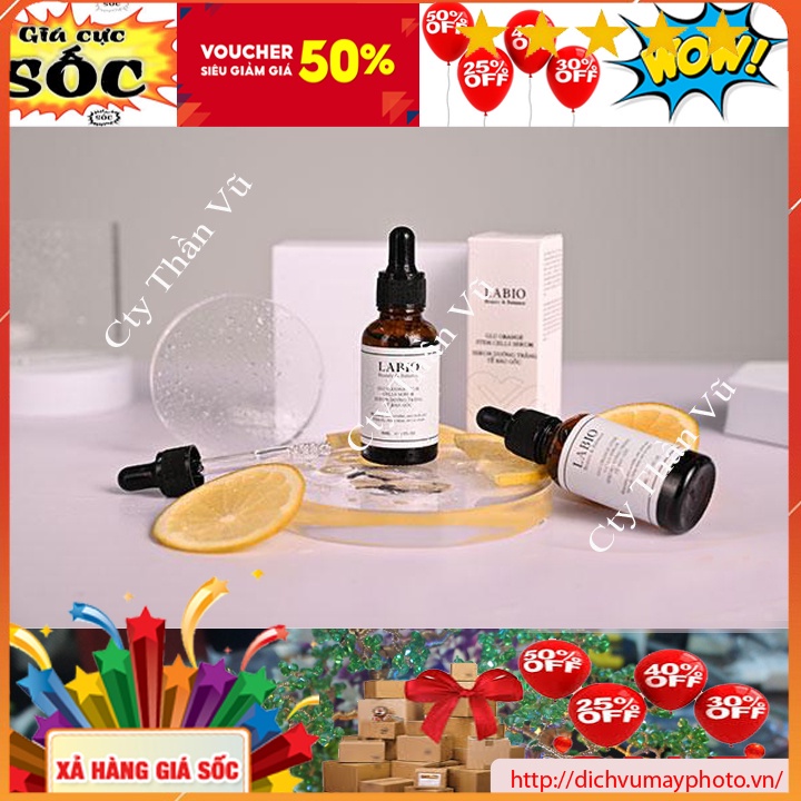 Serum LABIO Glu Orange Stem Cells Serum dung tích 30ml  Dưỡng Trắng, Mờ Thâm, Nám