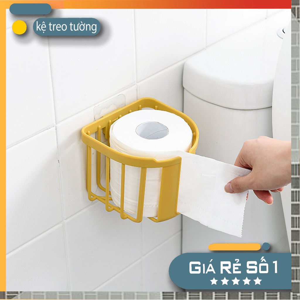 giá kệ đựng cuộn giấy vệ sinh dán tường vô cùng tiện lợi [ Hàng loại 1] mã vs4