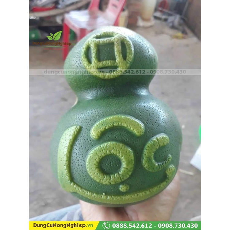 Khuôn hồ lô 2 bầu tốt nhỏ tạo hình bưởi đào tiên dưa lưới dưa hấu
