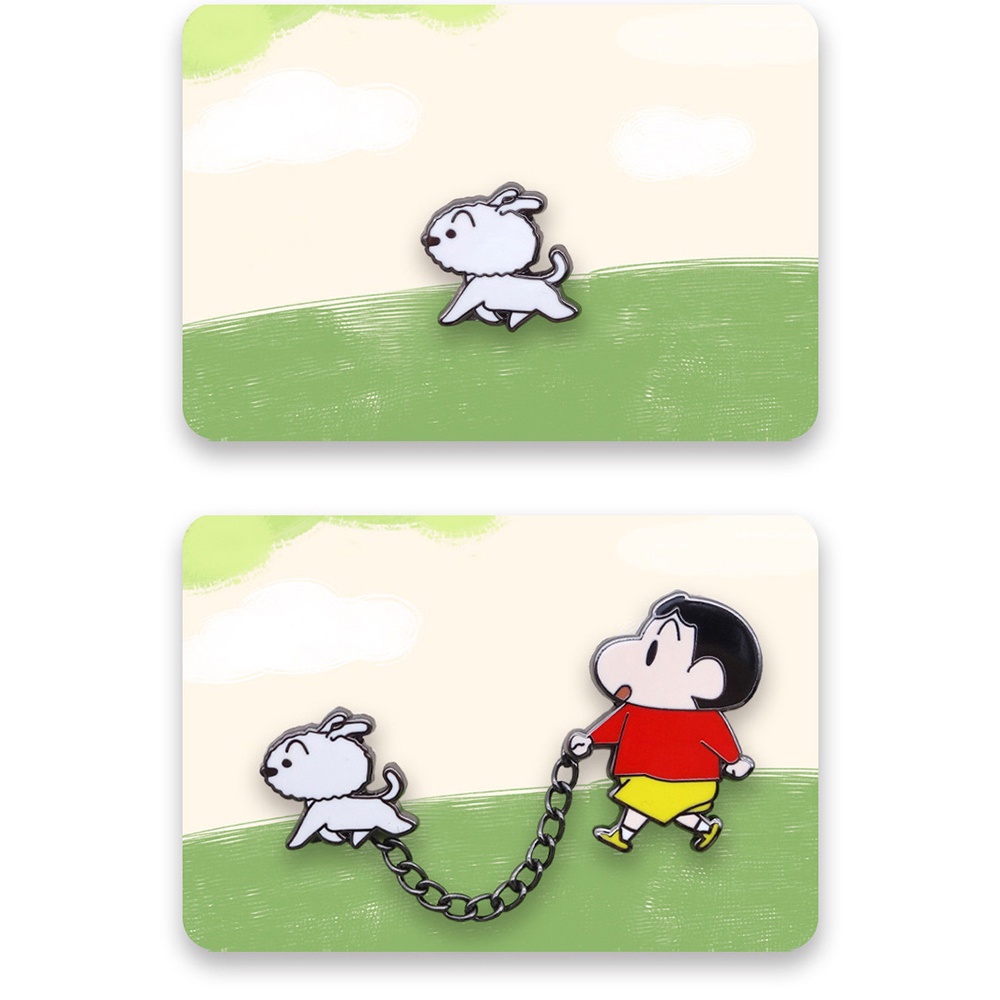 Trâm Cài Áo Hình Cậu Bé Bút Chì Shin-chan Hoạt Hình Sáng Tạo Kiểu Nhật Bản