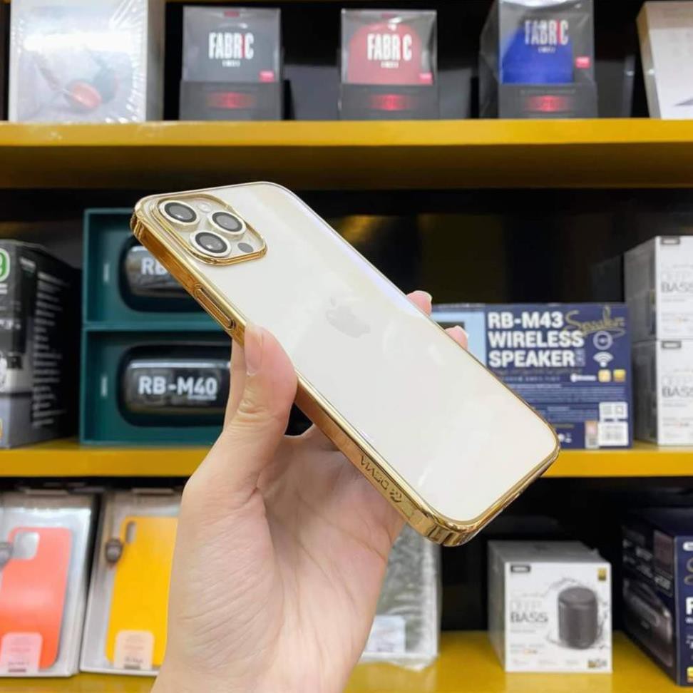 Ốp ỊPHONE 13 Hãng Devia CAO CẤP lưng trong viền màu cho Iphone 13mini / 13 pro / 13 max / 13 pro max