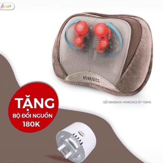 Tinh dầu cho gối massage công nghệ Shiatsu 3D HoMedics SP-100HA