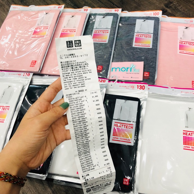 Áo giữ nhiệt Uniqlo Heattech cho trẻ em