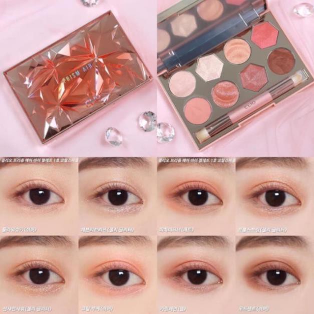 Bảng phấn mắt Clio Prism Air Eye Palete 8 màu Tươi Trẻ, Bám Lâu