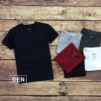 Áo thun nam cổ tim 100% cotton mịn mát
