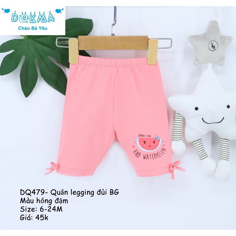 Quần legging đùi bé gái Dokma DQ479 (Sz 6-24m)