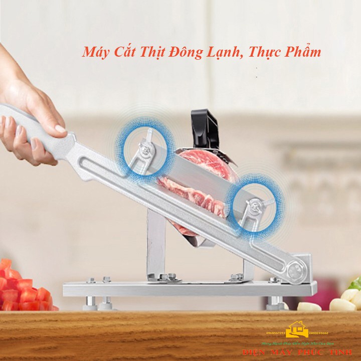 Máy cắt thịt đông lạnh inox bằng tay