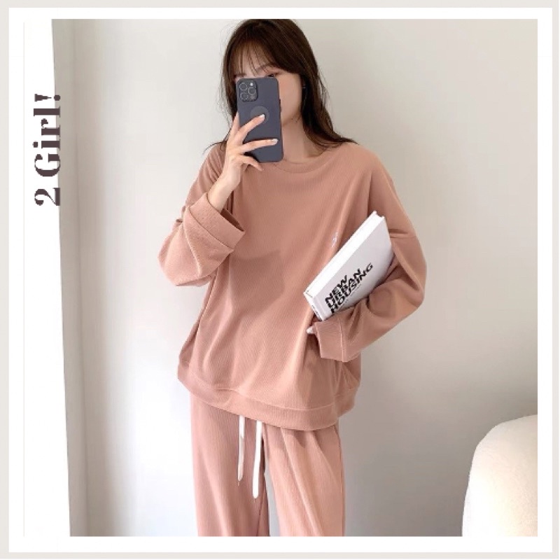 [Quảng Châu  Xịn] Set thu đông dài tay thun tăm nhung | BigBuy360 - bigbuy360.vn