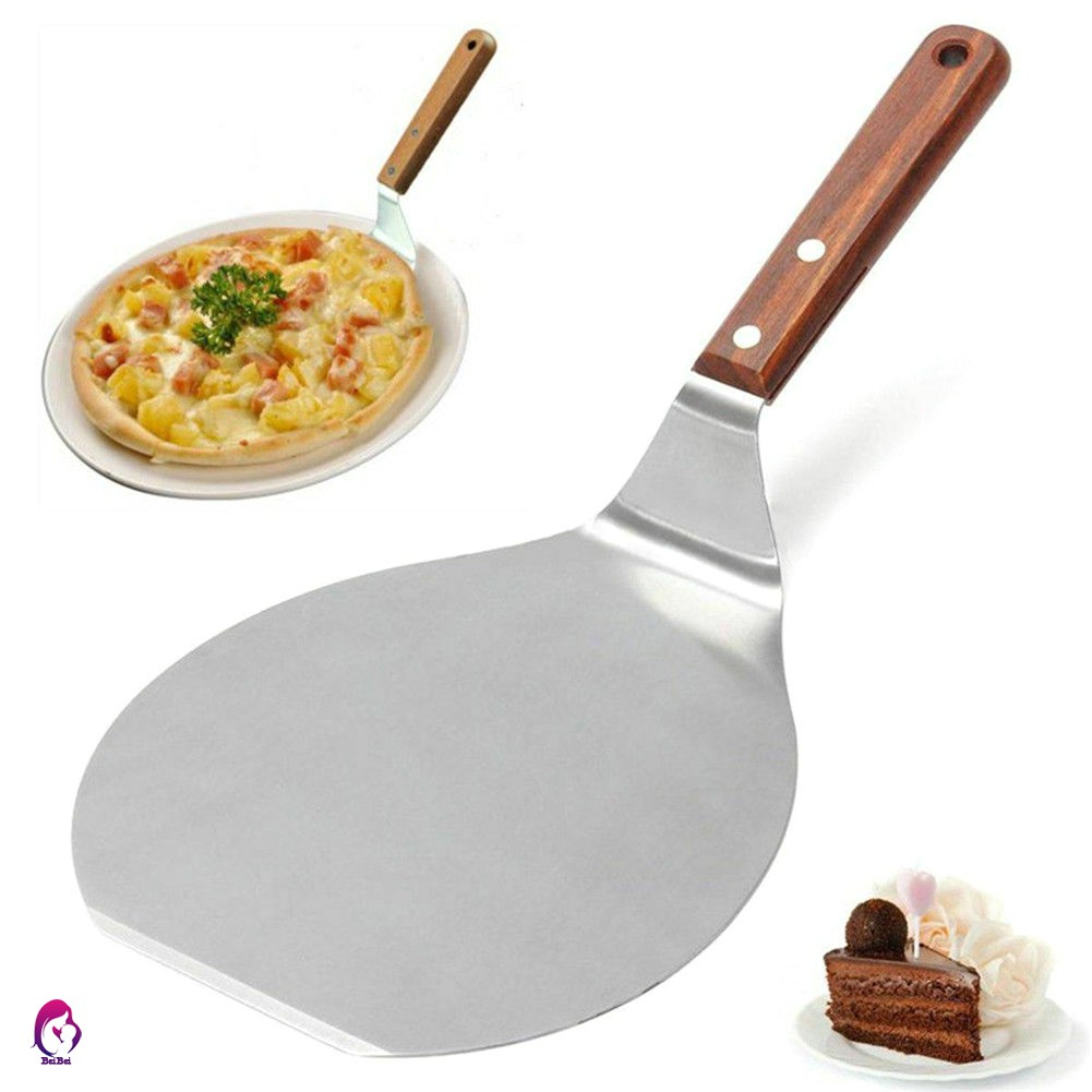♦♦ Stainless Steel Pizza Spatula Pie Cake Shovel Pancake Baking Tool for Home Kitchen