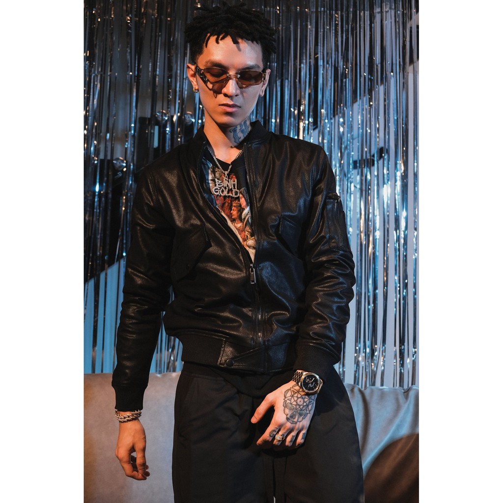 Áo khoác da MIKENCO Suede Bomber Jacket