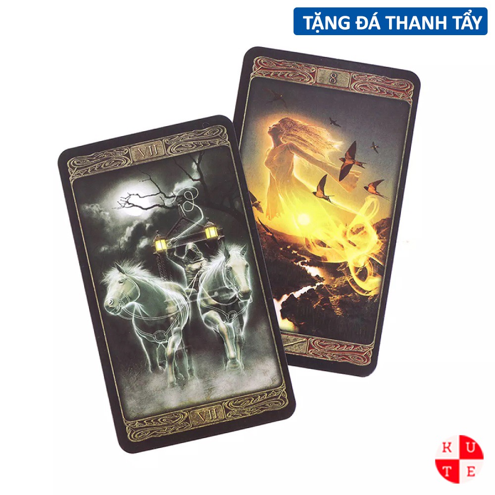 Bài Tarot Ghost 78 Lá Bài Tặng Đá Thanh Tẩy