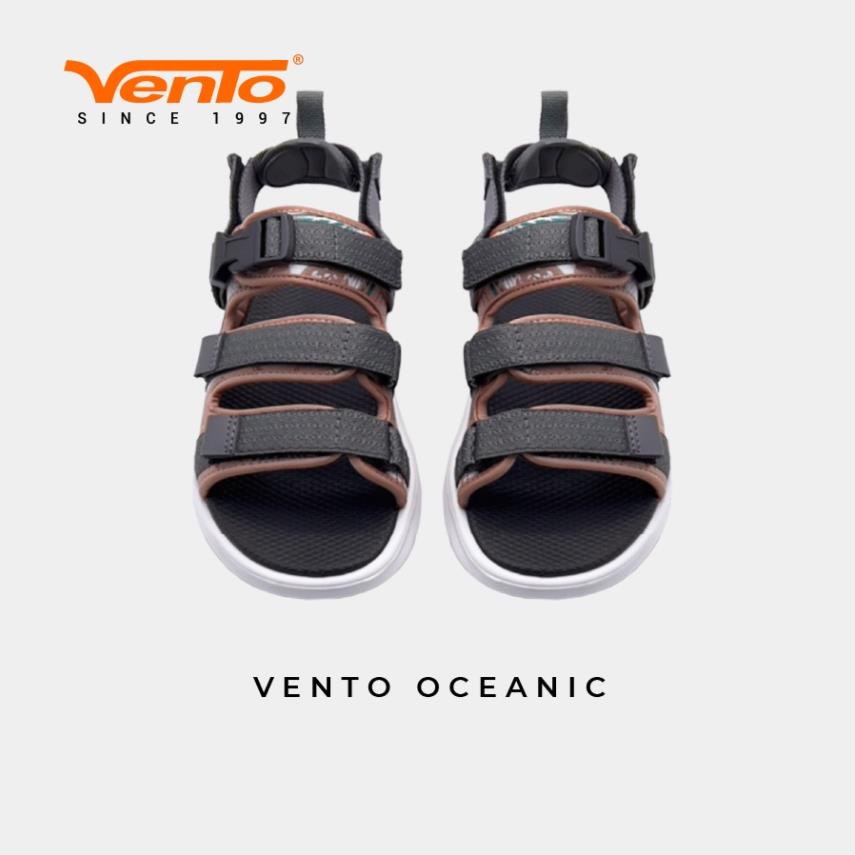 Giày Sandals Nữ Vento Chính Hãng OCEANIC NB126 Màu Be Tro
