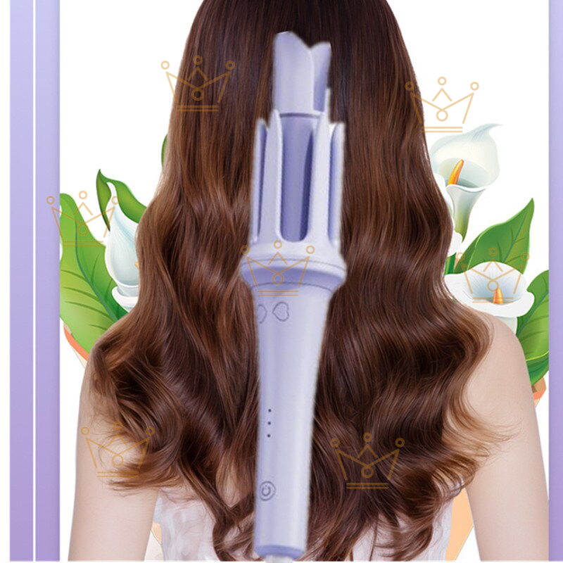 Máy uốn tóc xoăn tự động chất liệu gốm sứ đường kính uốn 32mm