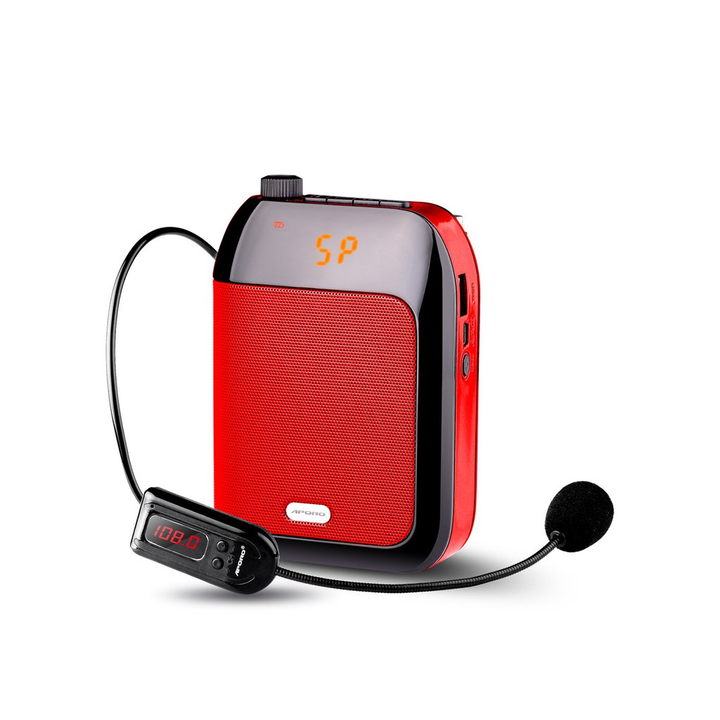 Máy Trợ Giảng Không Dây Có Bluetooth Tặng Micro Quàng Tai Có Dây, Hãng Aporo/ Rolton - Hàng chính hãng