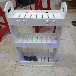 Kệ gỗ có bánh xe