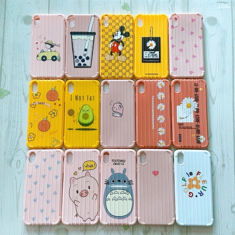 Ốp in hình cute vali dẻo iphone Xs max