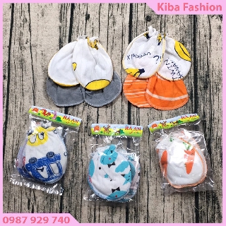 3 set bao tay, bao chân cho bé sơ sinh